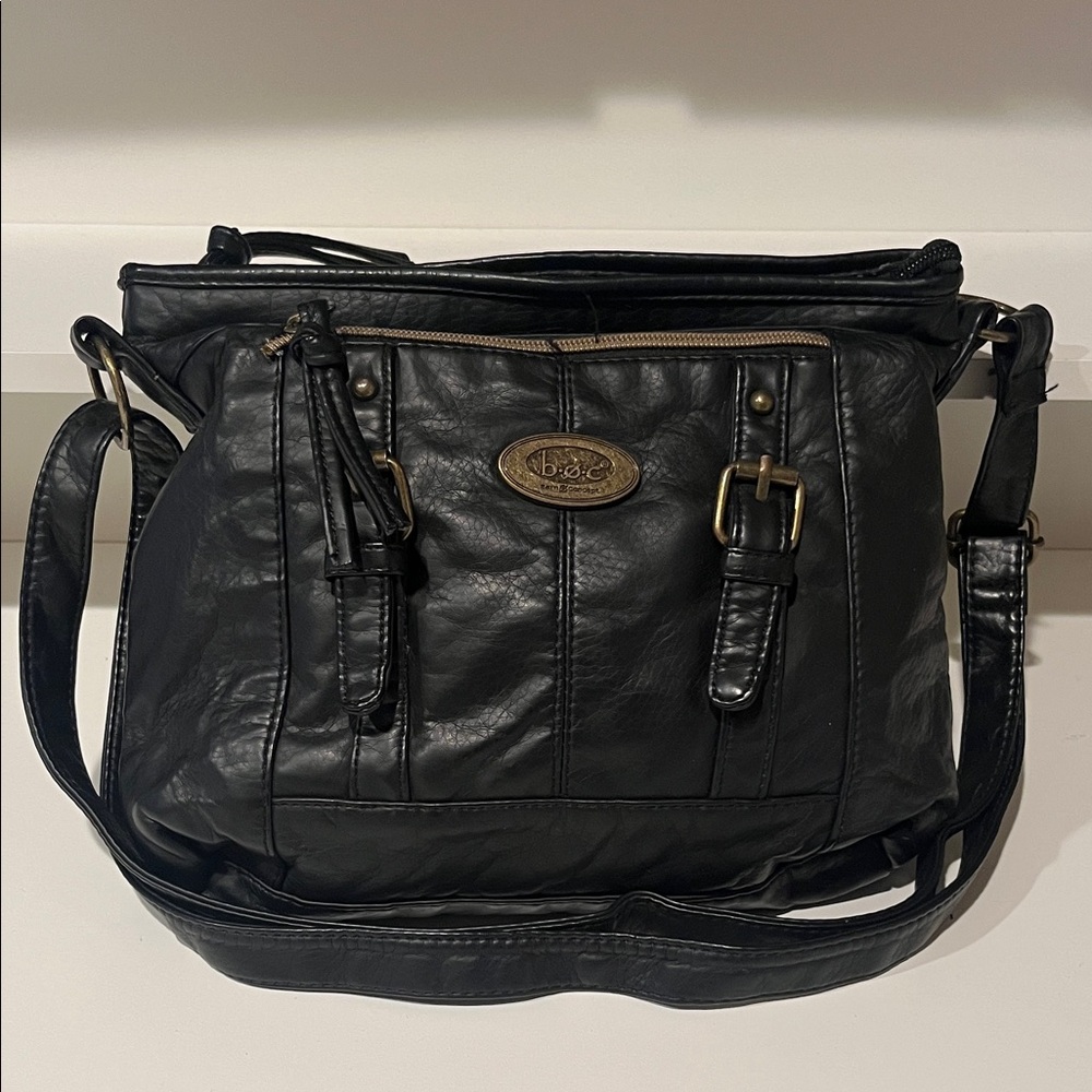 Black Leather Shoulder Bag